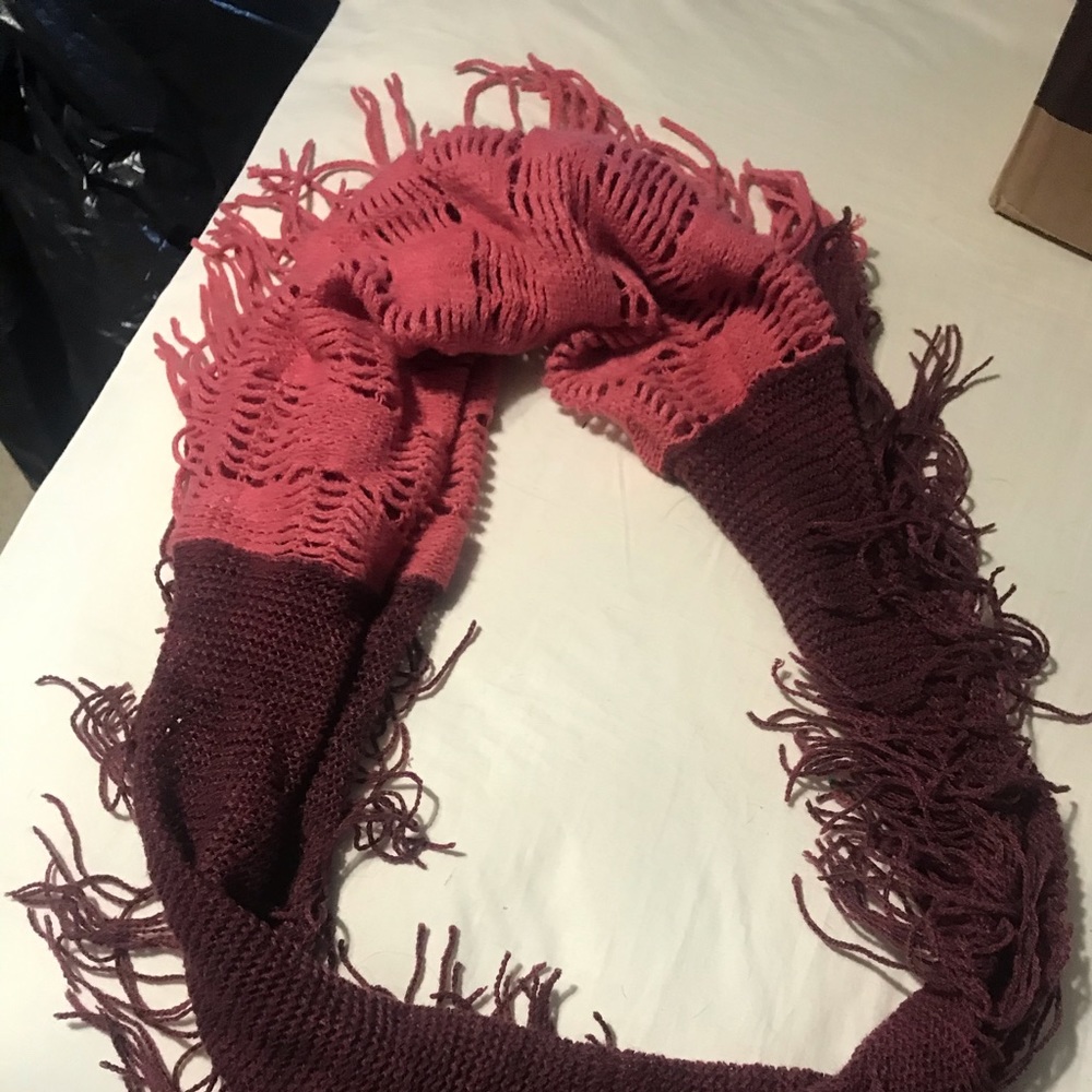 A yarn scarf (best double wrapped)